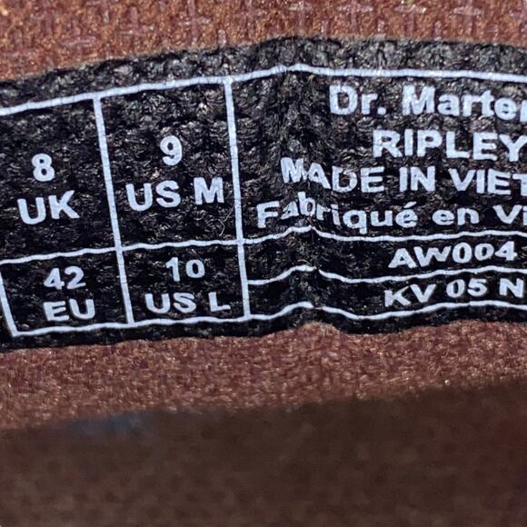 Dr. Martens Unisex Ripley Brown Leather Lace Up Oxfords Size US M 9 W 10 main image 8